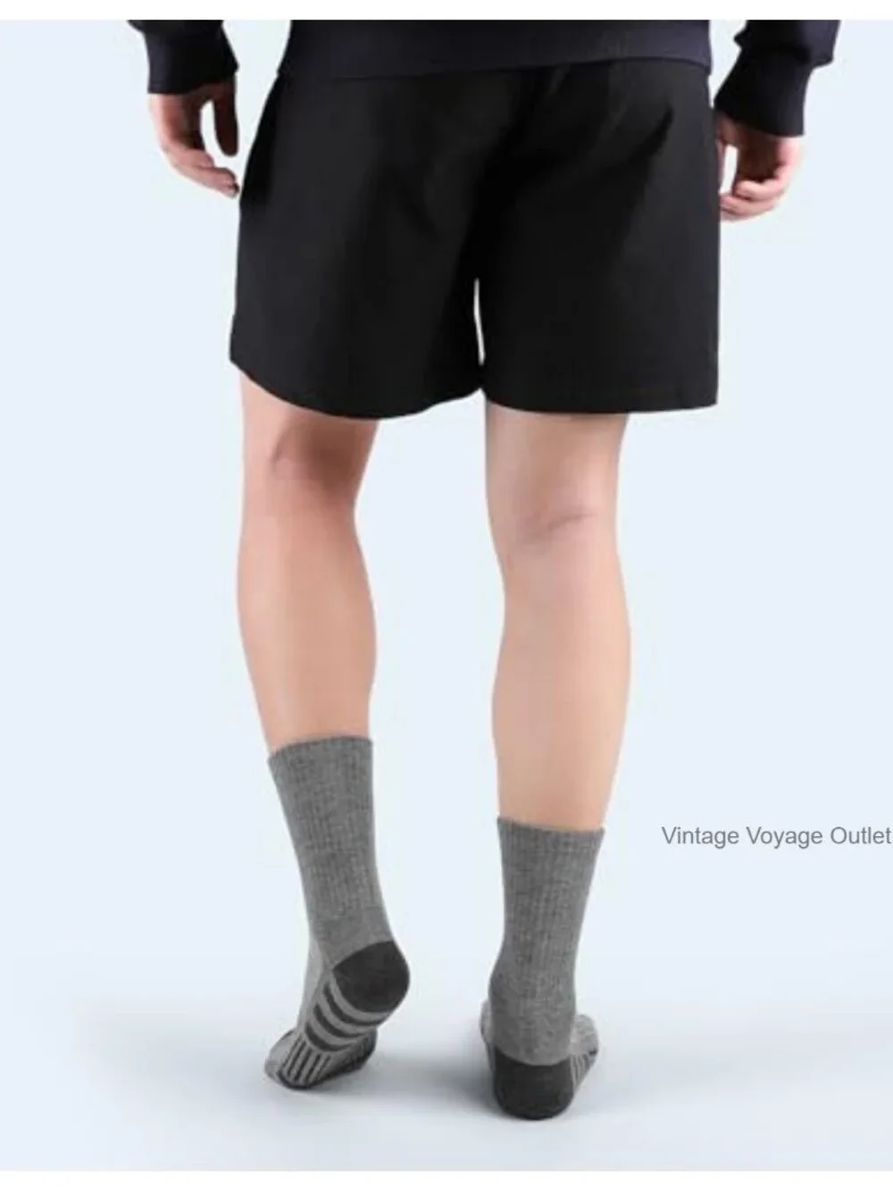 Athletic Crew Socks for Running, Gym, Hiking - Moisture Wicking, Non-Slip,